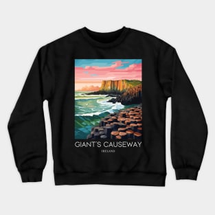 A Pop Art Travel Print of the Giant´s Causeway - Ireland Crewneck Sweatshirt